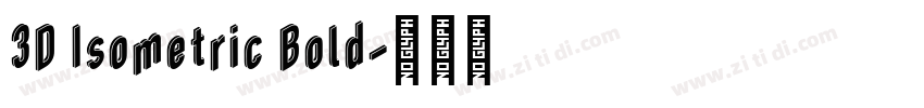3D Isometric Bold字体转换